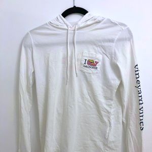 🐚🌸Vineyard Vine White Lacrosse Long Sleeve S🌸🐚